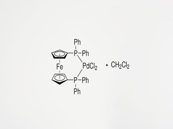 113. [1’1-bis (diphenylphosphino) ferrocene] palladium (II) chloride, complex with dichloromethane